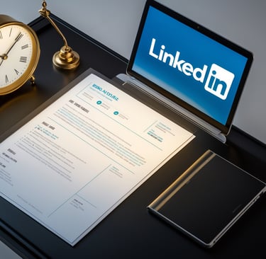 a laptop computer sitting on a desk with a clock and a clock