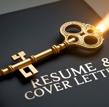 a keyholed key to a resume and cover letter