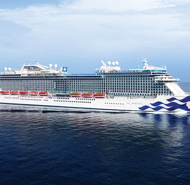 Princess Cruises ship offering elegant voyages and unforgettable destinations.