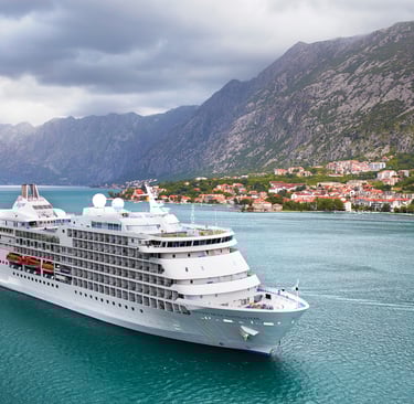 Regent Seven Seas Cruises ship offering all-inclusive luxury voyages worldwide.