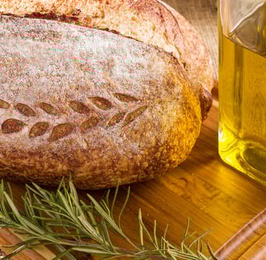 🍞 Pão - Rústico - com - Ervas - Parmesão - e - Farinha - de - Grão-de-Bico