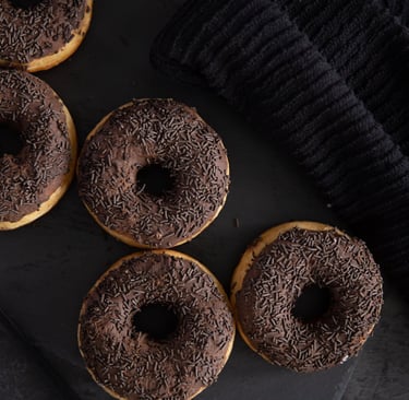 Rosquinha-caseira-com-chocolate-delícia-crocante