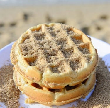 Eggo Waffle with Sand