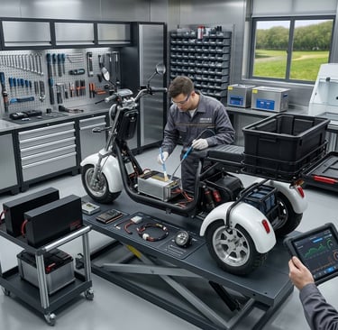 entretien scooter électrique 3 roues nettoyage et maintenance