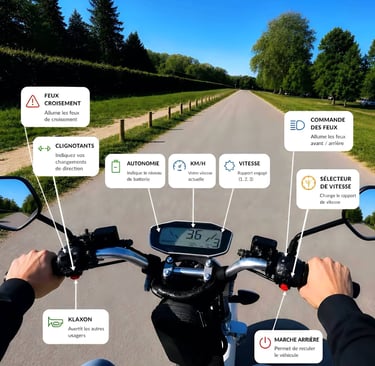 scooter électrique 3 roues moderne stable et confortable