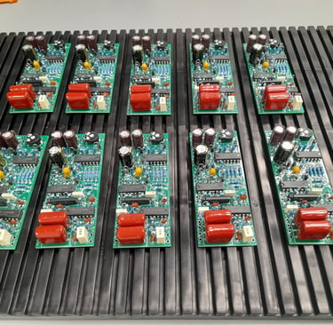 a selection of some of our Medium Volume high mix at prewiring stage