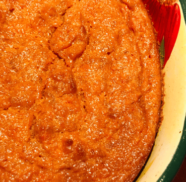 top of carrot soufle