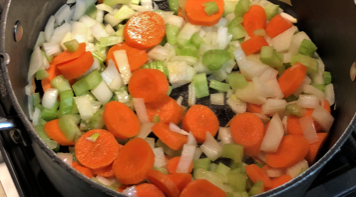 pot of veggies