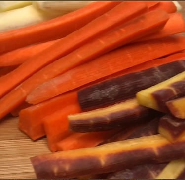 rainbow carrot cuts