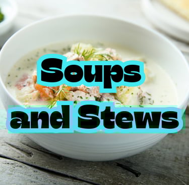 cream based soup in white bowl