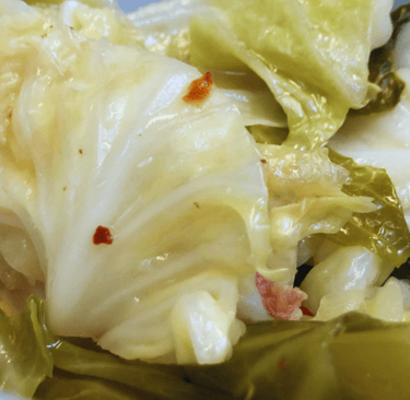 cabbage braised in broth