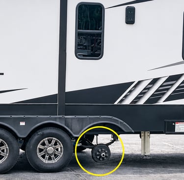 RV pulled over on highway with missing wheel representing startup scaling mistakes