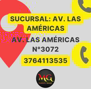 address and telephone number of one of the furniture store's branches avenida las americas 3072
