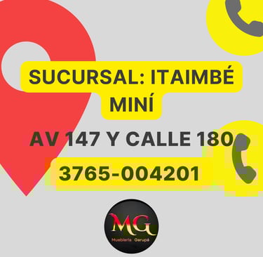 address and telephone number of one of the furniture store's branches av. 147 y calle 180