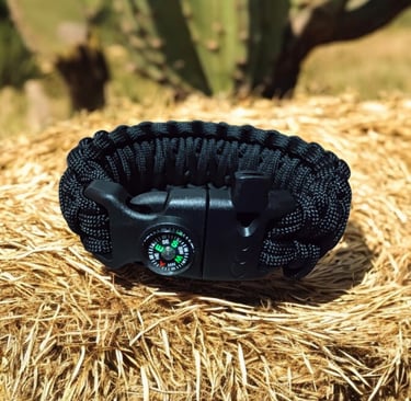 Pulsera de supervivencia hecha a mano con paracors