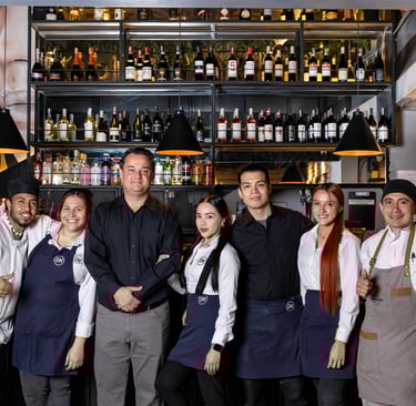 Foto del equipo del restaurante italiano Santa Maria  Bogotá