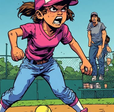 Softball player mad at parent and needs coaching
