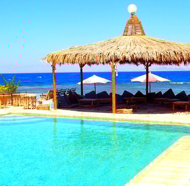 Bedouin star Ras shitan sea view Swimming pool