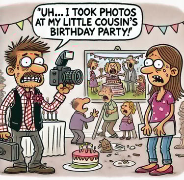 photographe qui n’a d’expérience que pour les anniversaires d’enfants ! 🎂📸😆 