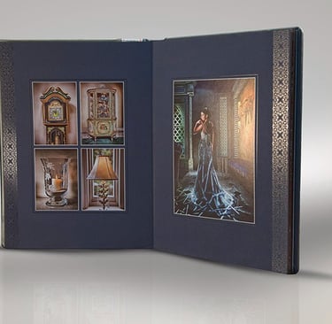 Henrickphoto presentation de livre album photo avec page de vernis digital