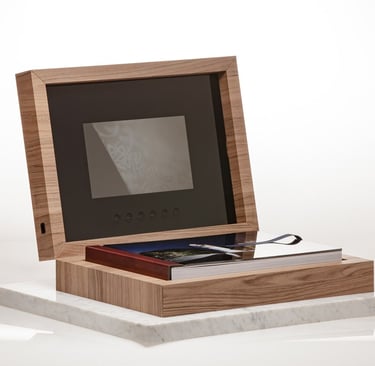 coffret album photo avec option multimédia