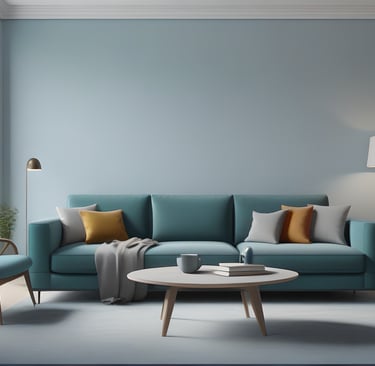 Modern interior room.