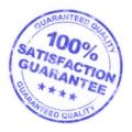 Satisfaction guarantee.