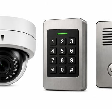 Business security cameras access control and intercom systems