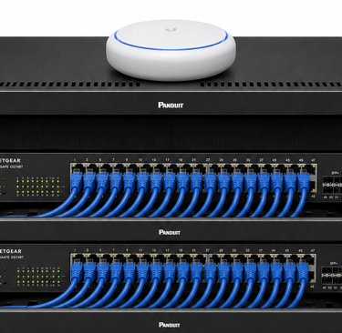 Business networking switches Wi-Fi and fiber optic infrastructure