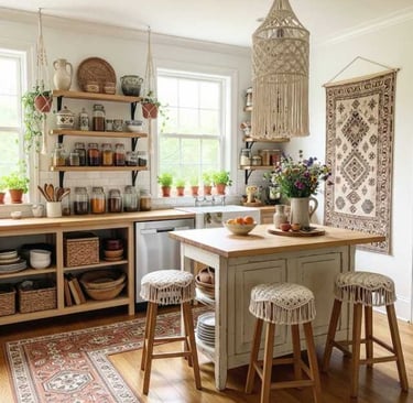Bohemian Kitchen Decor Ideas: Light, Airy, and Neutral Designs for Comfort