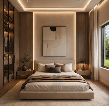 Contemporary Bedroom Ideas with Modern Elegance and a Calm, Restful Feel