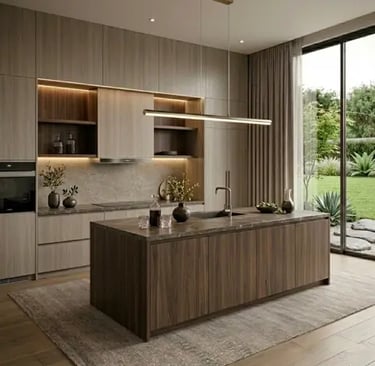 Contemporary Kitchen Design Ideas with Clean Lines, Modern Style and Warm Details