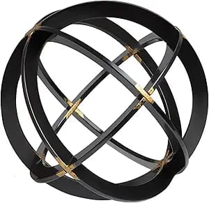 Metal Decorative Sphere – Industrial Bedroom Accent