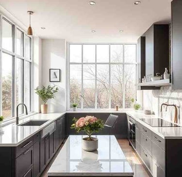 modern kitchen design ideas with clean lines, modular kitchen cabinets and functional layout