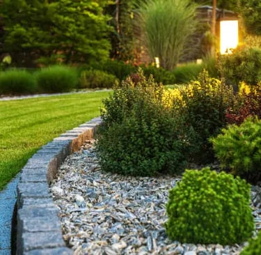 Retaining wall and Landscaping