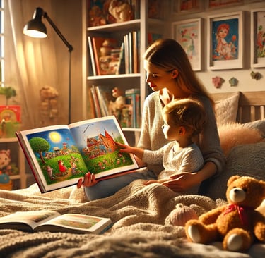Lecture du soir en famille