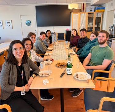 The Cell Wall Dynamics team at Umeå University, celebrating the new grant. 
