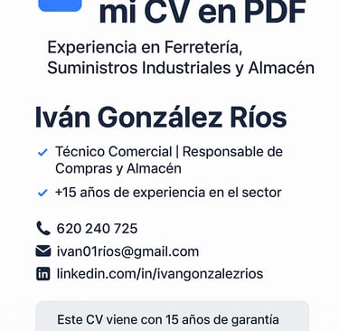 trabajo sector ferretero, suministros industriales, almacén y comercial