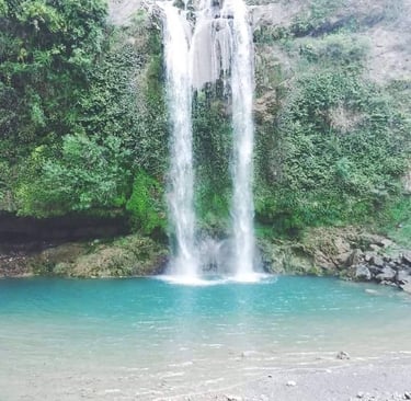 Sajikot waterfall in summer 