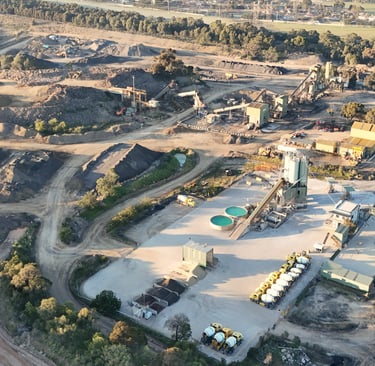 Quarrying Operations Drone Progress Recordinging