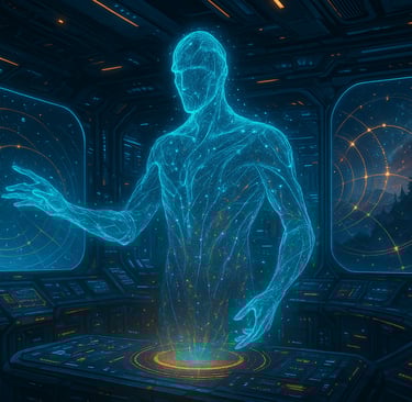 The Voice AI Gamemaster in a Science-Fiction wolrd