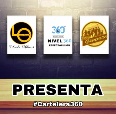 a group of three different logos on a wooden table