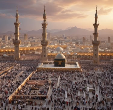 A group of happy travelers enjoying a guided tour in nature.