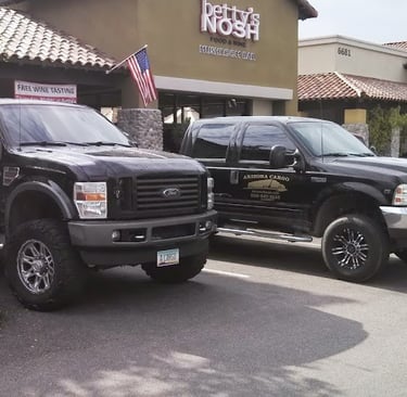 Arizona Cargo and Phoenix Freight trucks