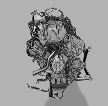 Ducati Panigale V4 Engine 3D Scan