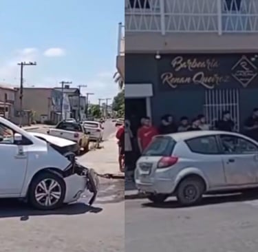 Acidente no centro de Camaquã deixa feridos em colisão entre três veículos