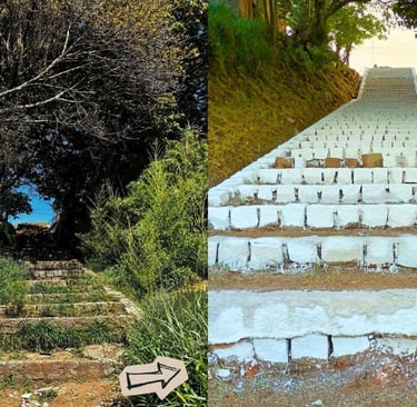 escadão da santa marta, em camaquã