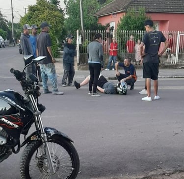 Terceiro acidente com moto é registrado em Camaquã nesta quarta-feira