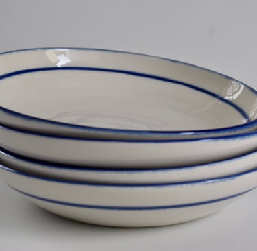 Pasta Bowls Blue line