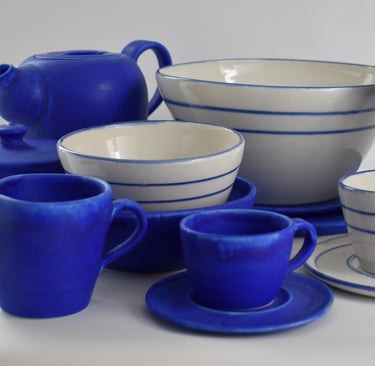 Small Bowl  Blue Line